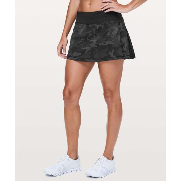 Lululemon Pace Rival Skirt Shorts Skort No Panels Camo Golf Pickleball Size 12 - Picture 4 of 15